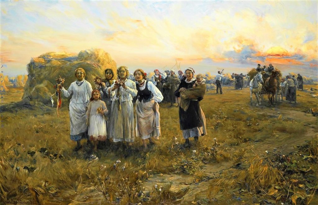 А. Ковальский-Веруш. Дожинки. 1910